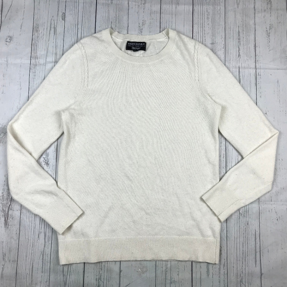 cream crew neck sweater women's